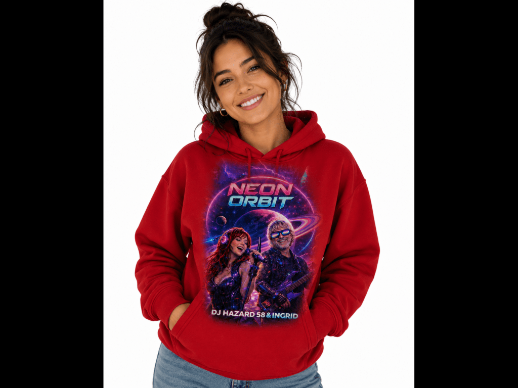 Female wearing Hoodie