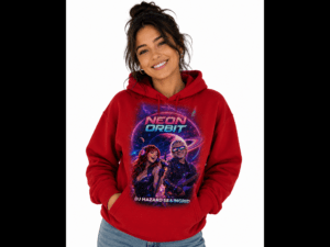 Female wearing Hoodie