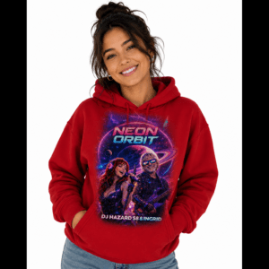 Female wearing Hoodie