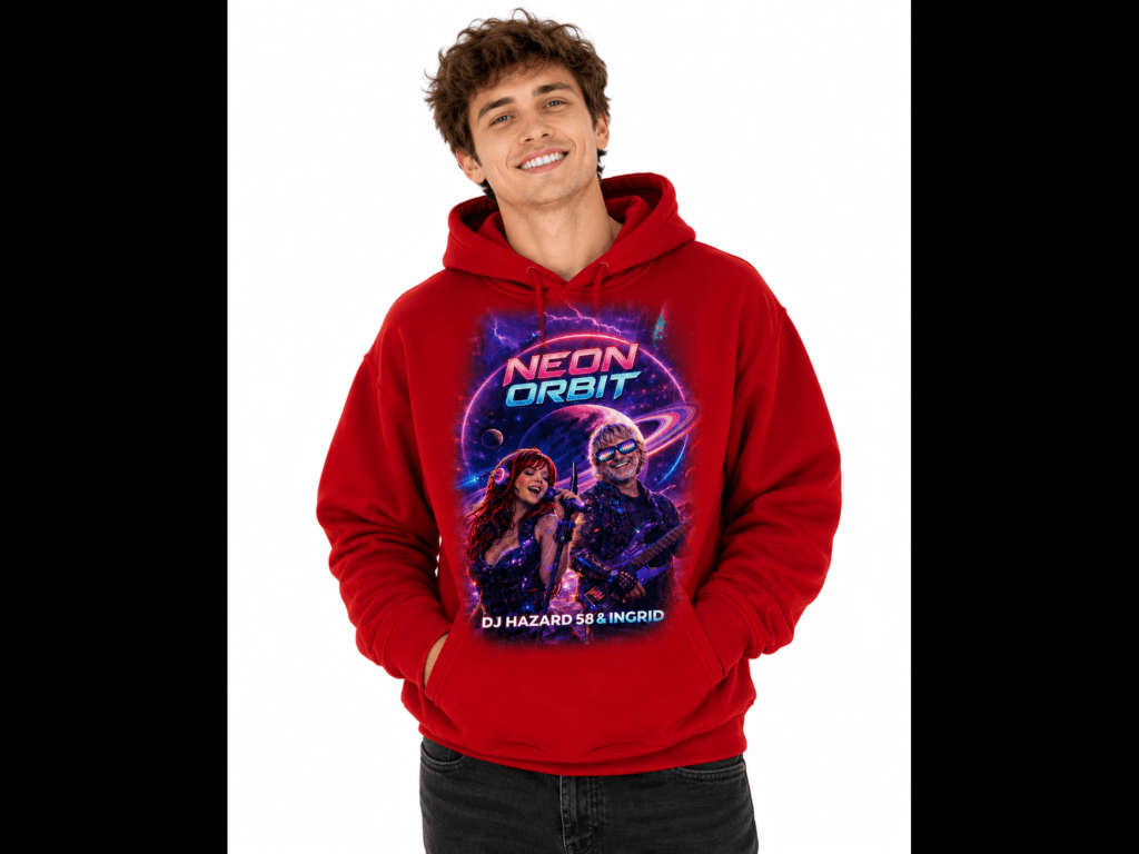 Male wearing Hoodie