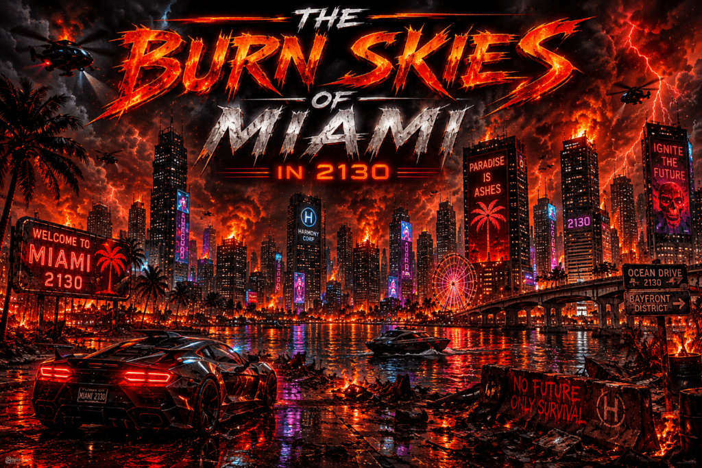 The Burning Skies of Miami in 2130