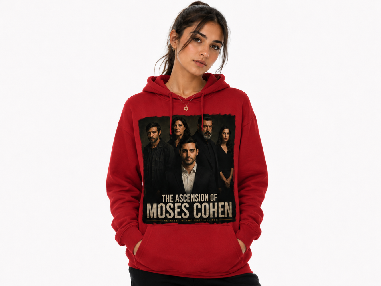 The Ascension of Moses Cohen Red Hoodie