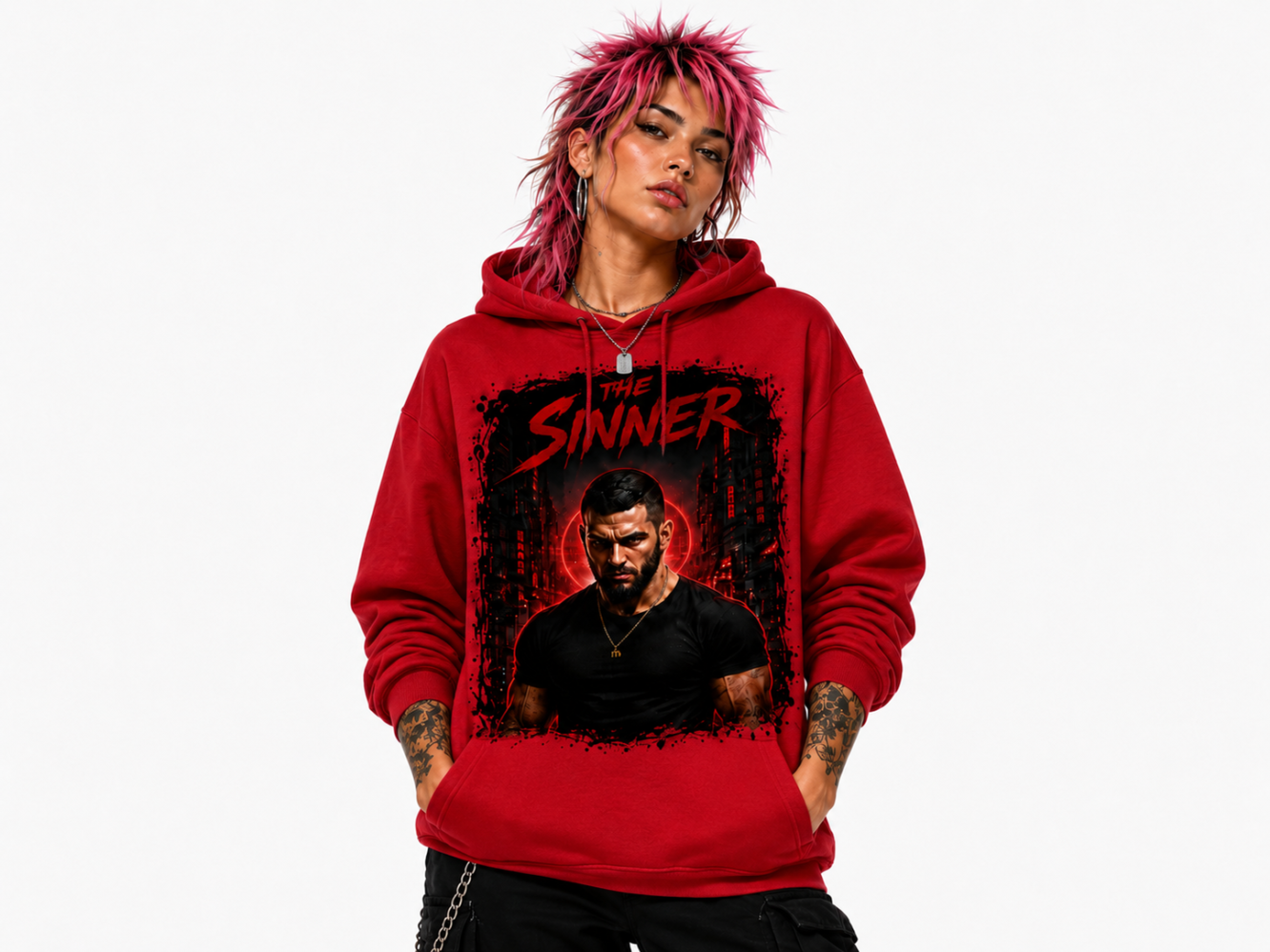 The Sinner Red Hoodie