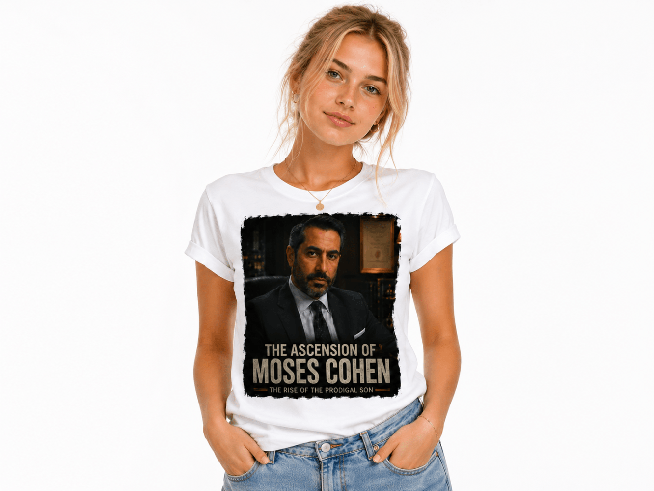 Woman wearing Nathaniel Moskowitz Tee Shirt